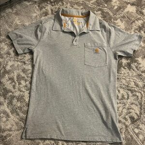 Carhartt Gray Polo Shirt with Pocket